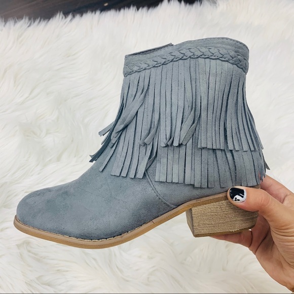 Grey fringe bootie - Picture 4 of 6